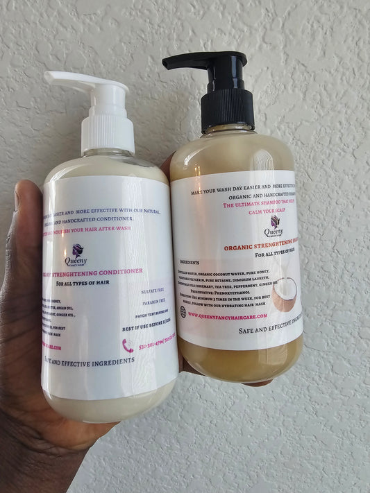 ORGANIC STRENGHNING SHAMPOO and CONDITIONER